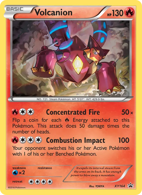 Volcanion — XY Black Star Promos #XY164 (Pokémon TCG card)