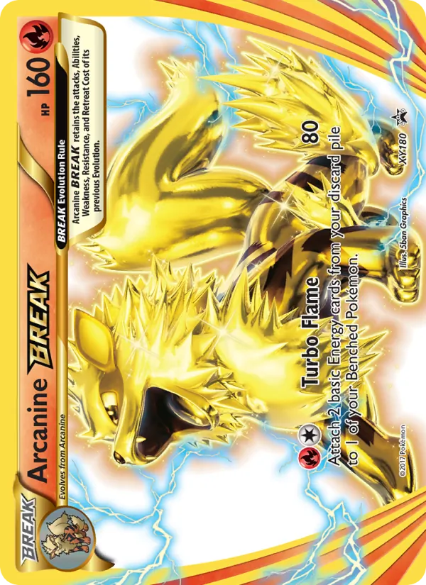 Arcanine BREAK — XY Black Star Promos #XY180 (Pokémon TCG card)