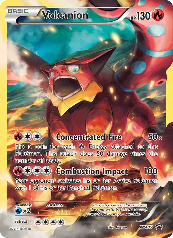 Volcanion — XY Black Star Promos #XY185 (Pokémon TCG card)