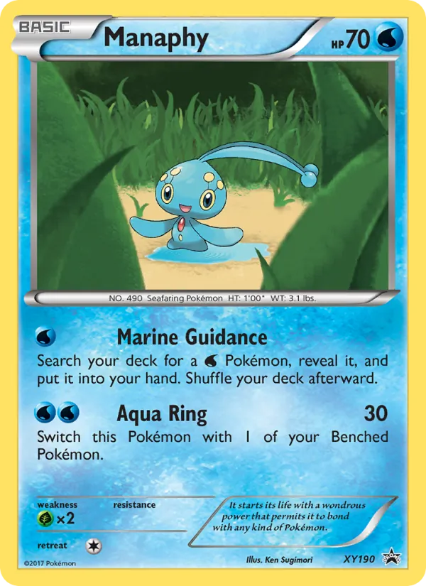 Manaphy — XY Black Star Promos #XY190 (Pokémon TCG card)