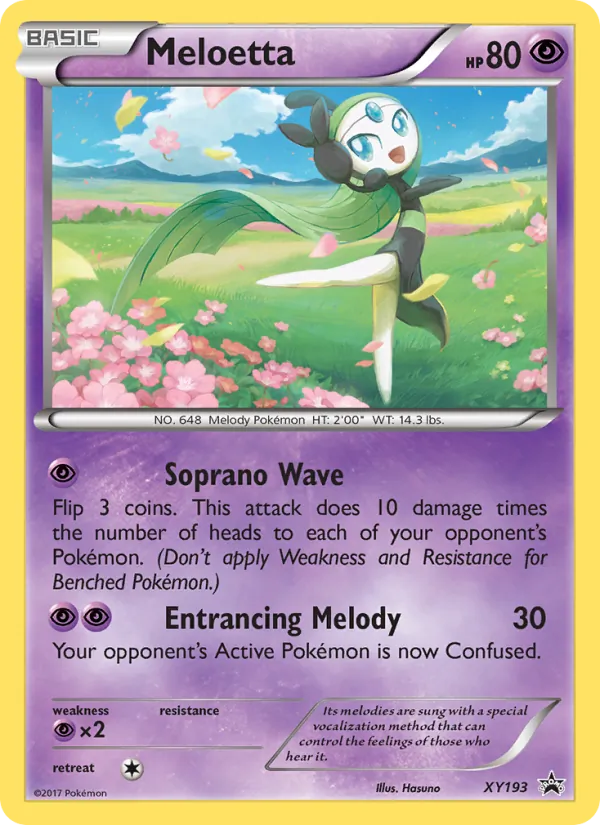 Meloetta — XY Black Star Promos #XY193 (Pokémon TCG card)