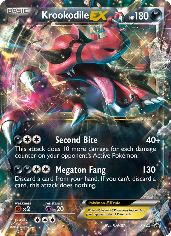 Krookodile EX — XY Black Star Promos #XY25 (Pokémon TCG card)