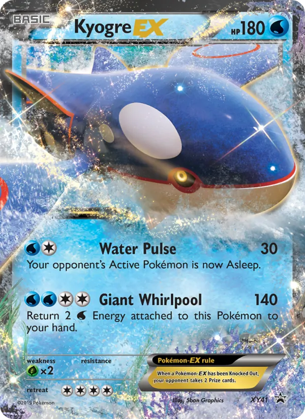 Kyogre EX — XY Black Star Promos #XY41 (Pokémon TCG card)
