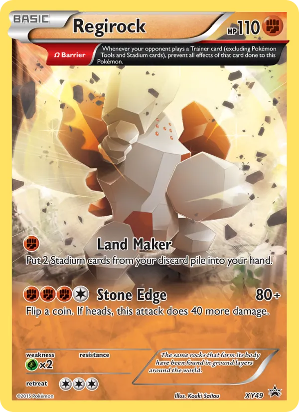 Regirock — XY Black Star Promos #XY49 (Pokémon TCG card)