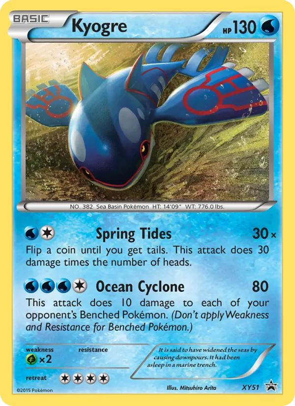 Kyogre — XY Black Star Promos #XY51 (Pokémon TCG card)