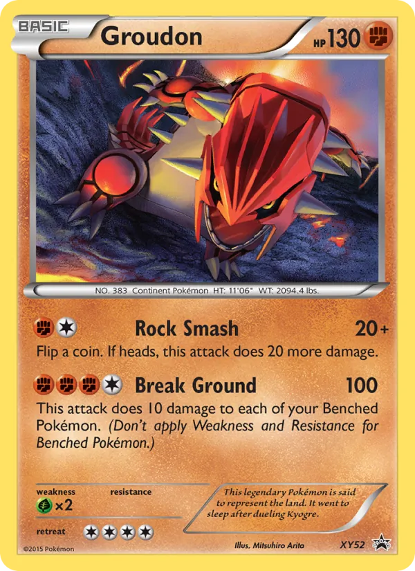 Groudon — XY Black Star Promos #XY52 (Pokémon TCG card)