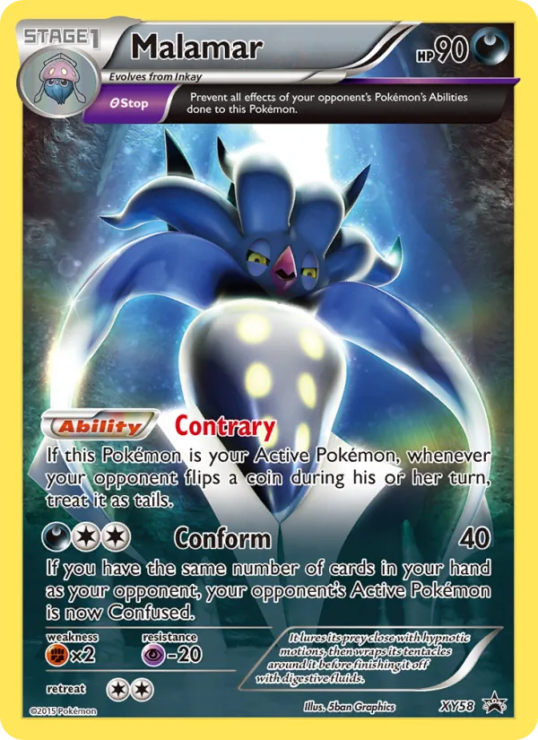Malamar — XY Black Star Promos #XY58 (Pokémon TCG card)