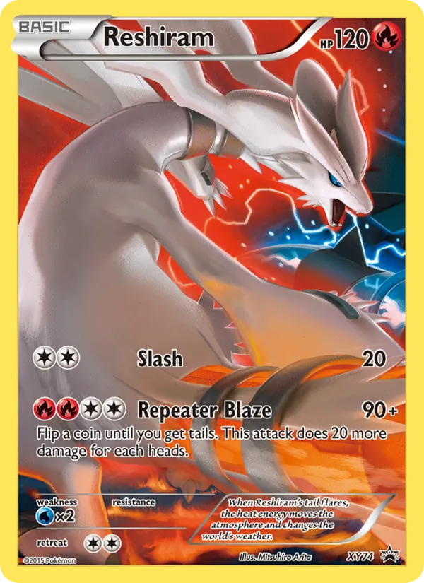 Reshiram — XY Black Star Promos #XY74 (Pokémon TCG card)