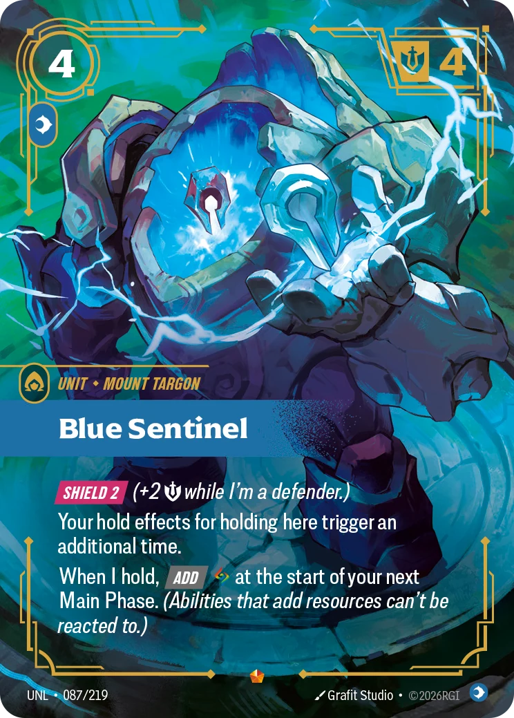 Blue Sentinel (Riftbound Judge Promotional Cards #87)