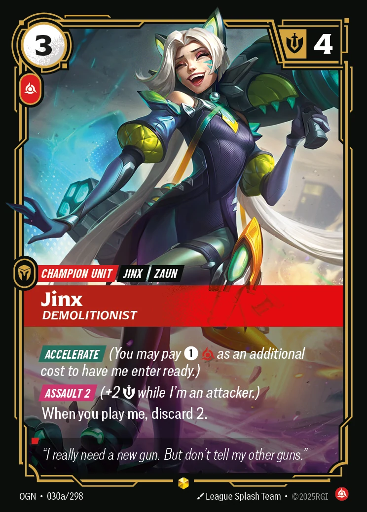 Jinx - Demolitionist (Alternate Art) (Origins #30)
