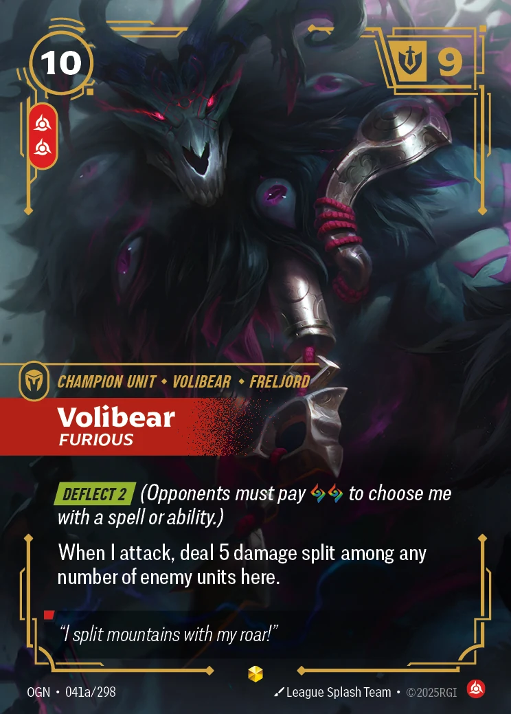 Volibear - Furious (Alternate Art) (Origins #41)