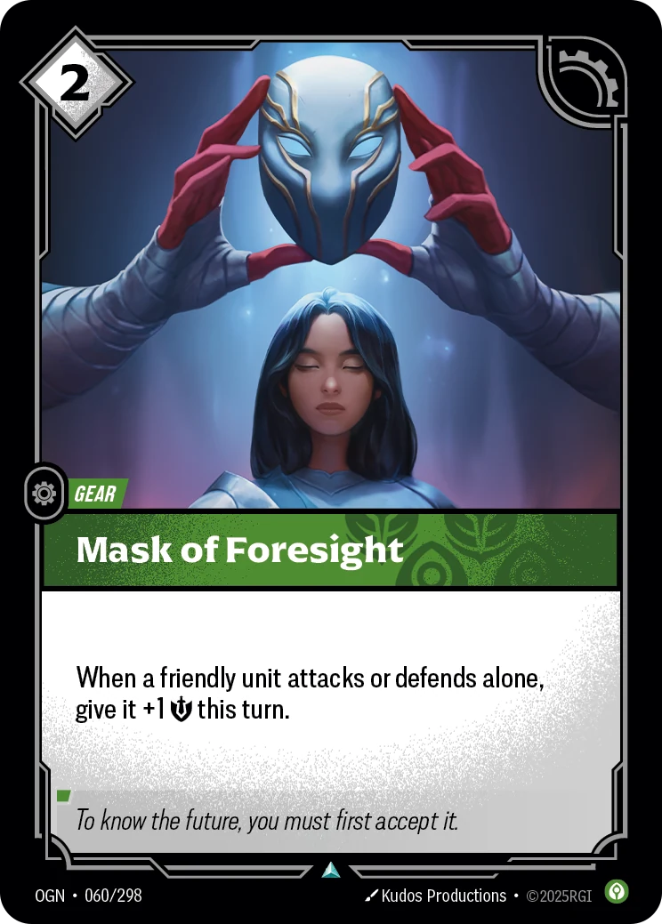 Mask of Foresight (Origins #60)