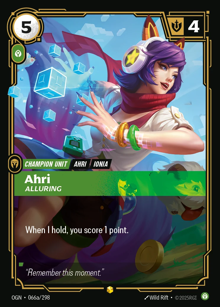 Ahri - Alluring (Alternate Art) (Origins #66)