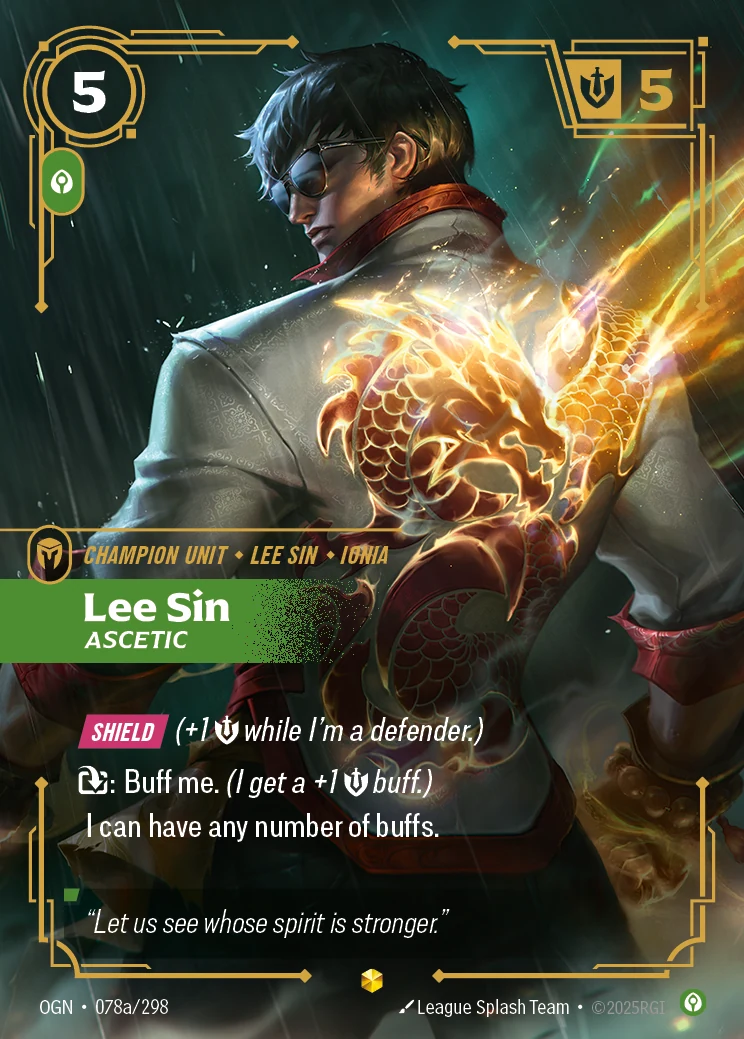Lee Sin - Ascetic (Alternate Art) (Origins #78)
