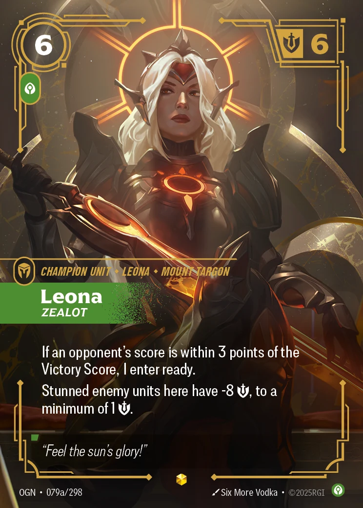 Leona - Zealot (Alternate Art) (Origins #79)