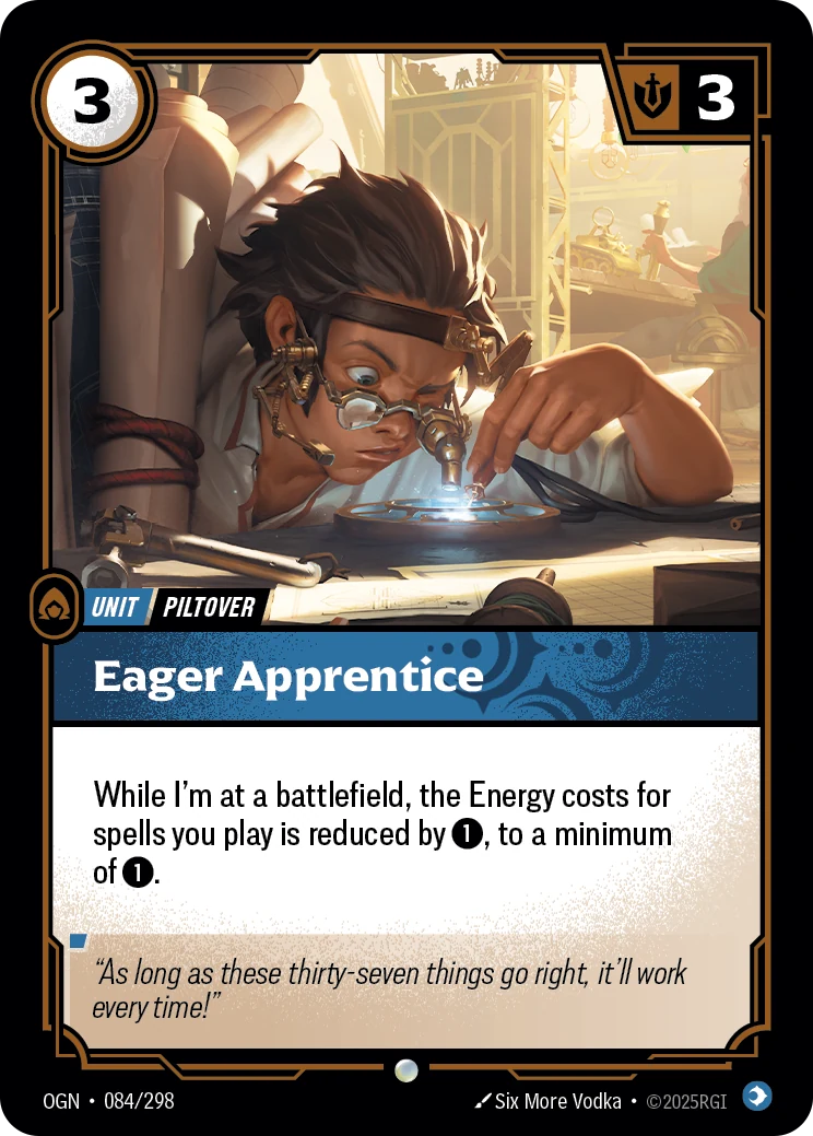 Eager Apprentice — Origins #84 (Riftbound card)