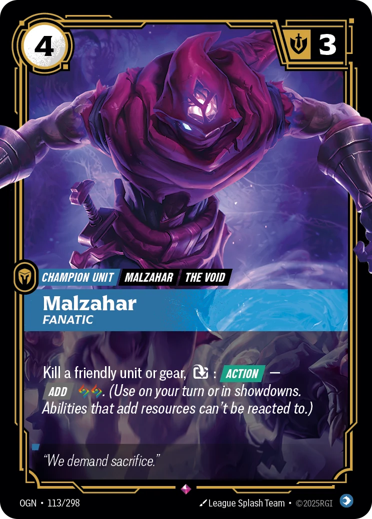 Malzahar - Fanatic (Origins #113)