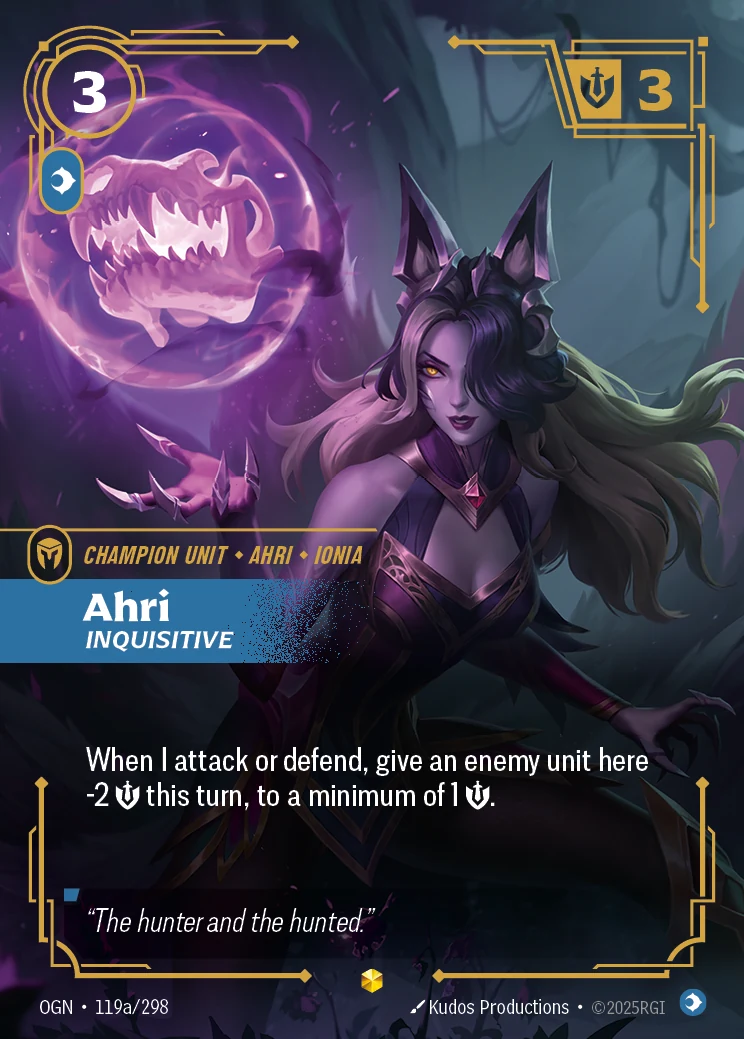 Ahri - Inquisitive (Alternate Art) (Origins #119)