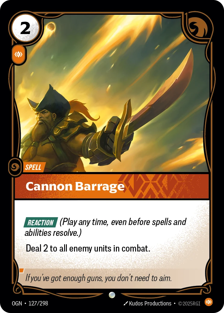 Cannon Barrage (Origins #127)