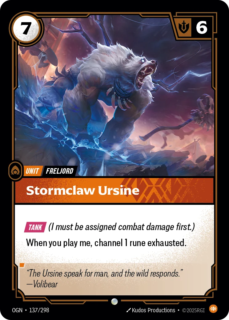 Stormclaw Ursine (Origins #137)