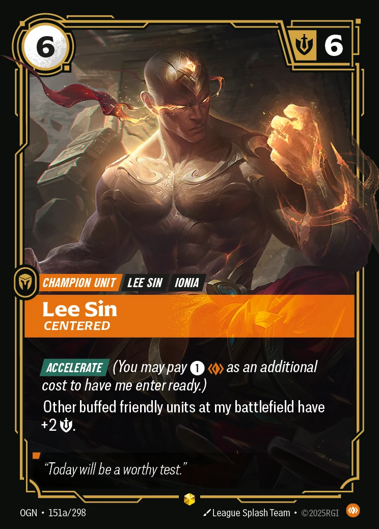 Lee Sin - Centered (Alternate Art) (Origins #151)