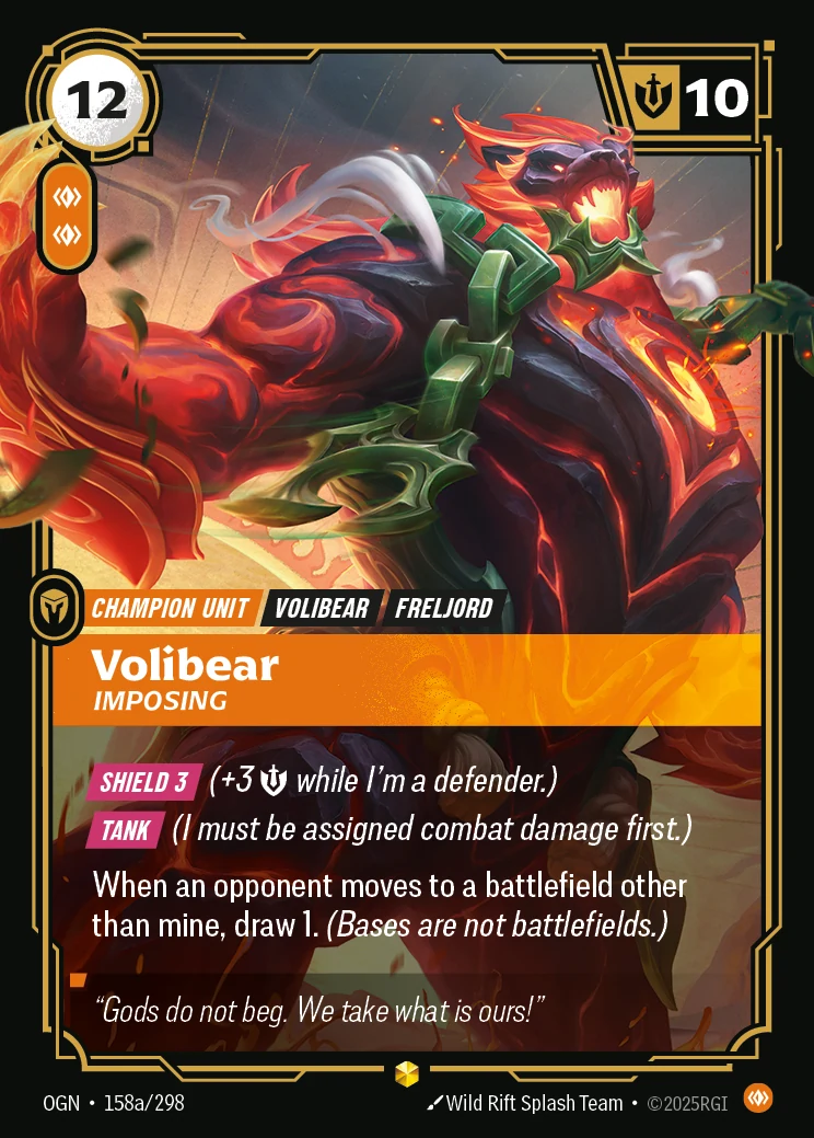 Volibear - Imposing (Alternate Art) (Origins #158)