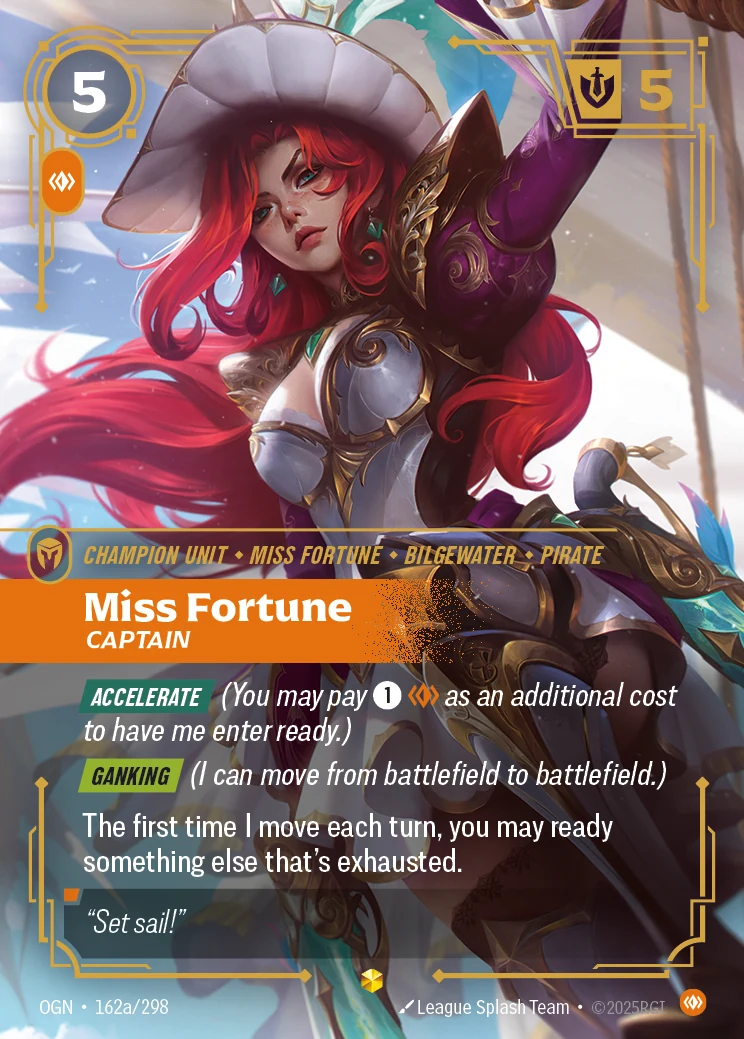 Miss Fortune - Captain (Alternate Art) (Origins #162)
