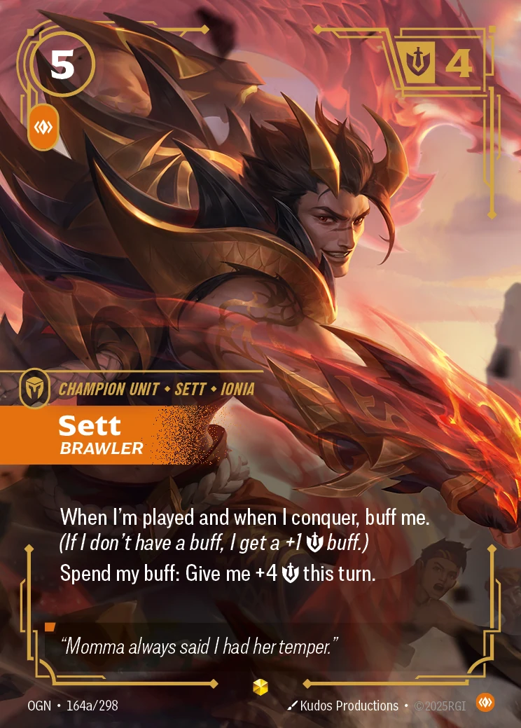 Sett - Brawler (Alternate Art) (Origins #164)