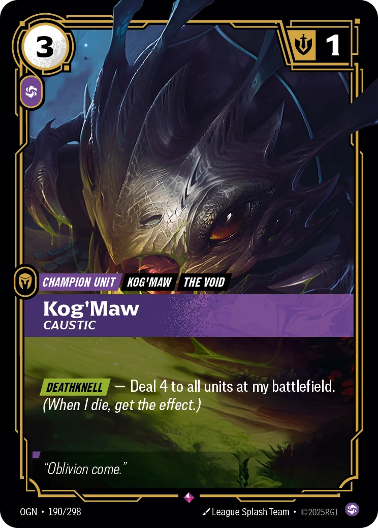 Kog'Maw - Caustic (Origins #190)