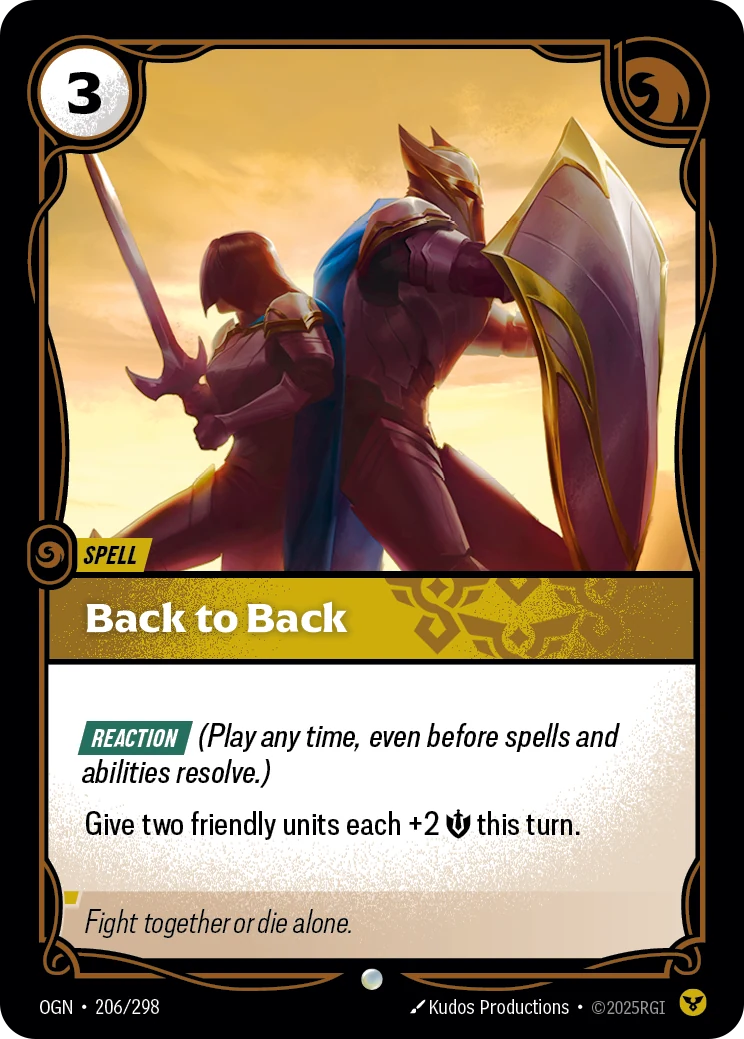 Back to Back (Origins #206)