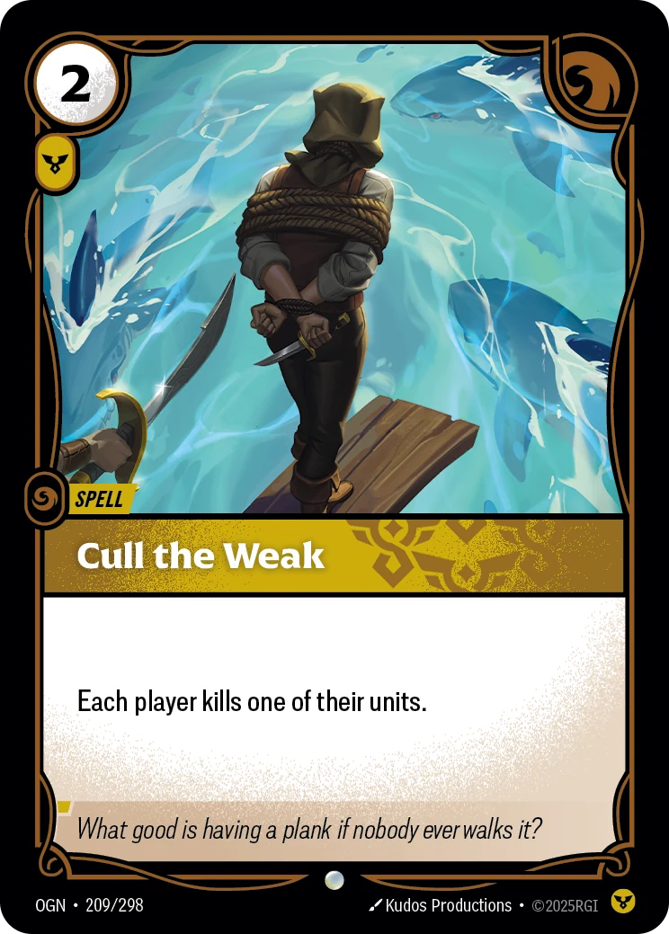 Cull the Weak (Origins #209)