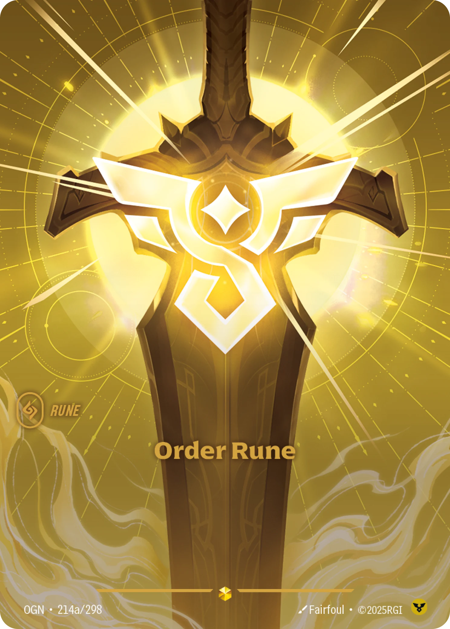 Order Rune (Alternate Art) (Origins #214)