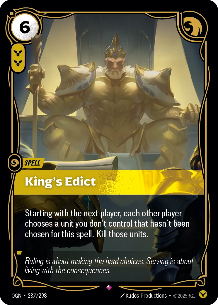 King's Edict (Origins #237)