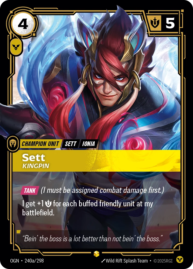 Sett - Kingpin (Alternate Art) (Origins #240)