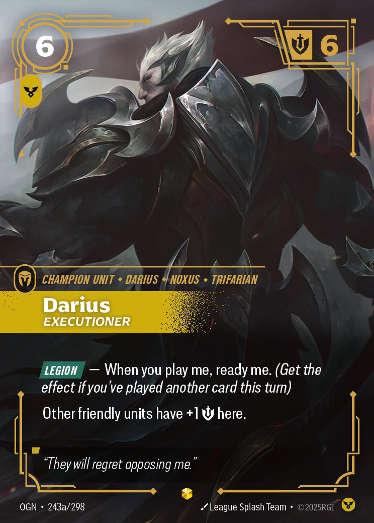 Darius - Executioner (Alternate Art) (Origins #243)