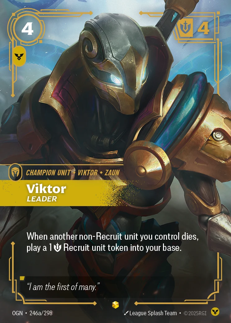 Viktor - Leader (Alternate Art) (Origins #246)