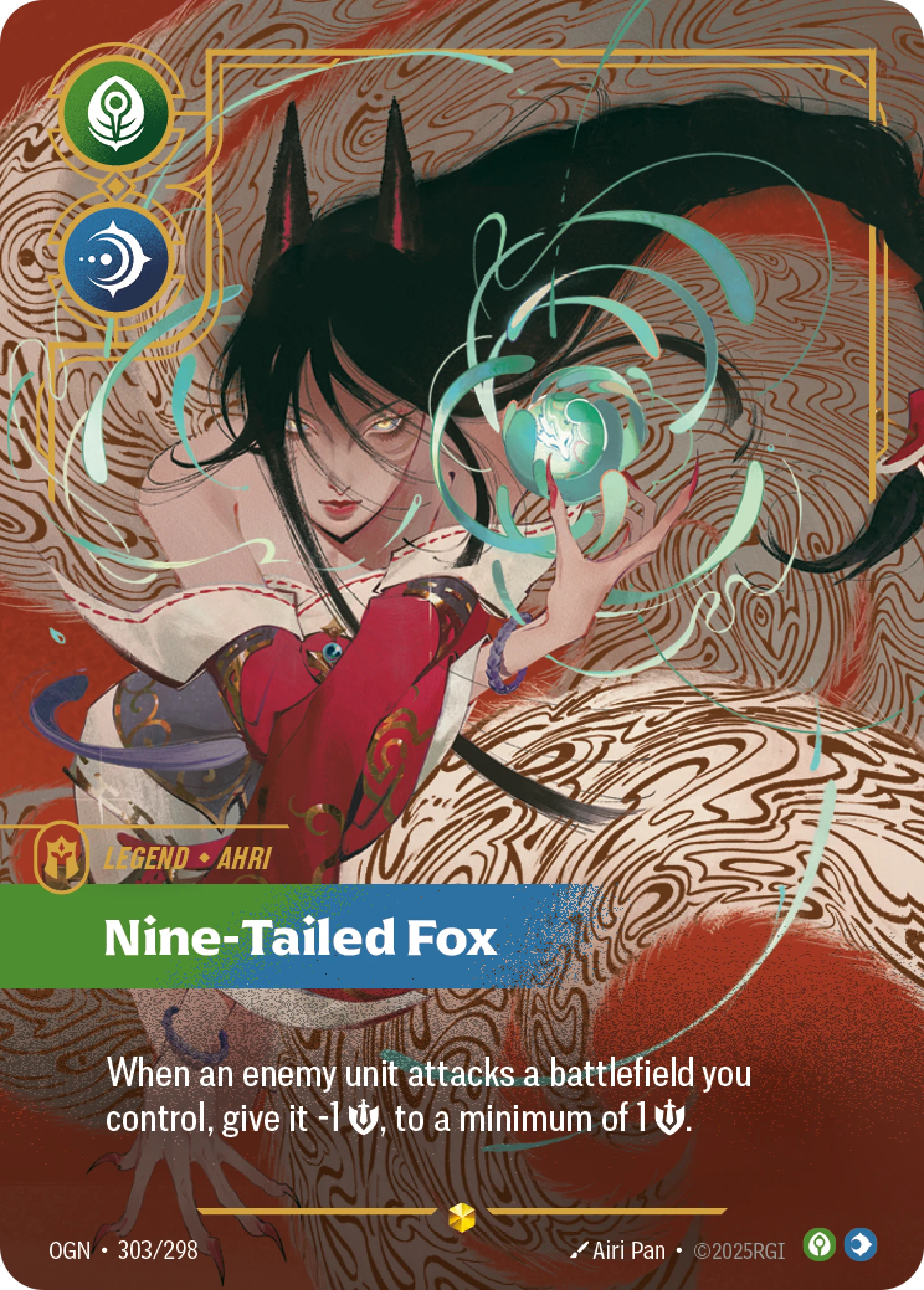 Ahri - Nine-Tailed Fox (Overnumbered) (Origins #303)
