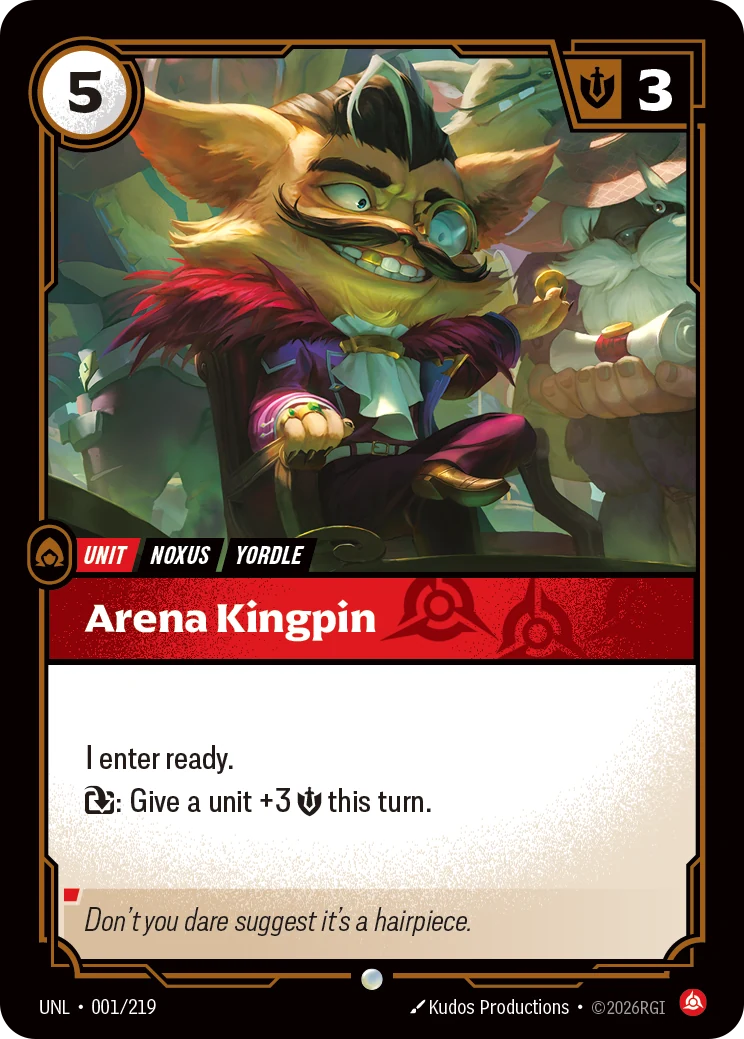 Arena Kingpin (Riftbound Organized Play Promotional Cards #1)