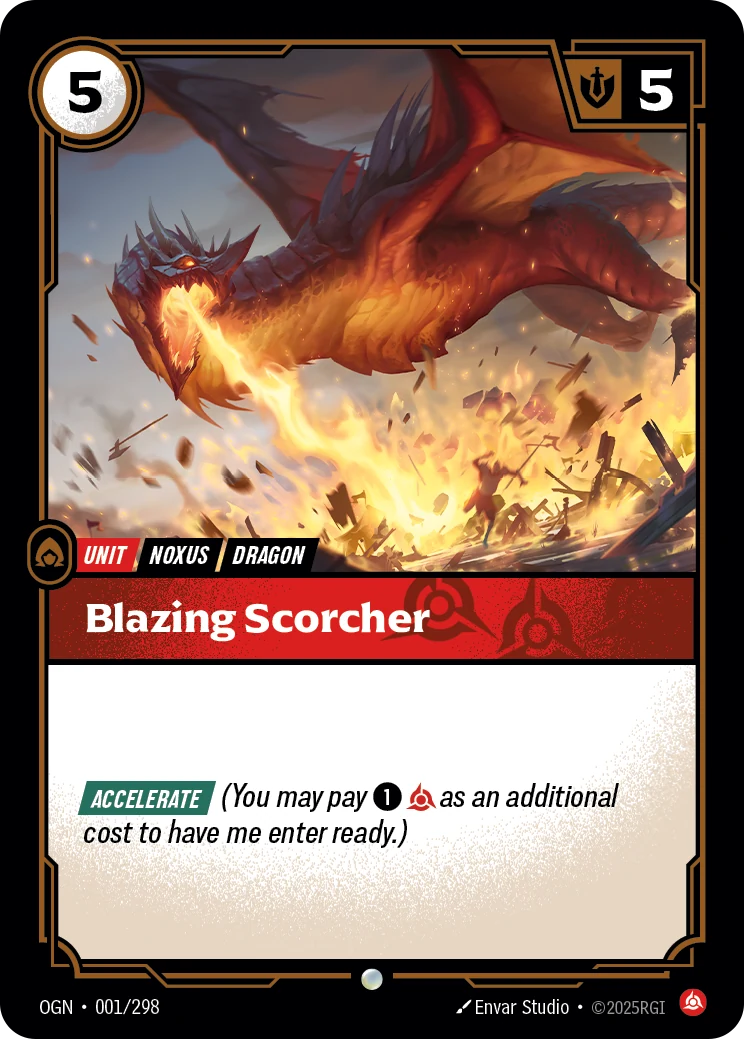 Blazing Scorcher (Riftbound Organized Play Promotional Cards #1)