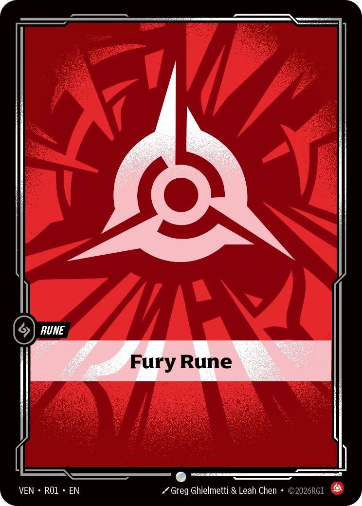 Fury Rune (Riftbound Organized Play Promotional Cards #1)