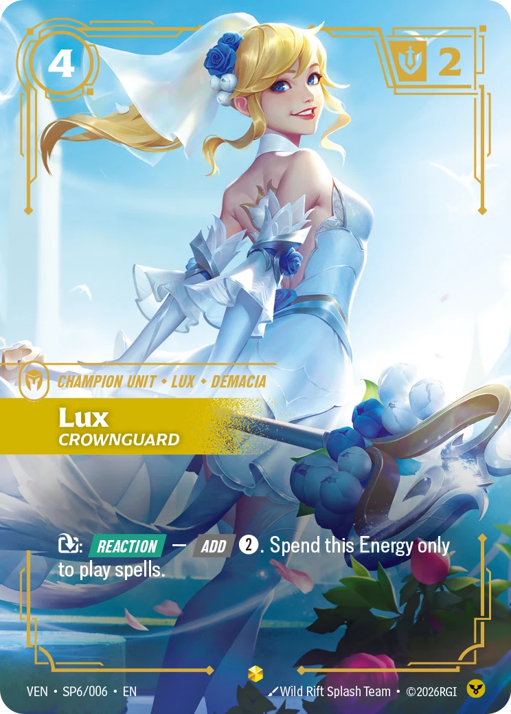 Lux - Crownguard (Riftbound Organized Play Promotional Cards #6)