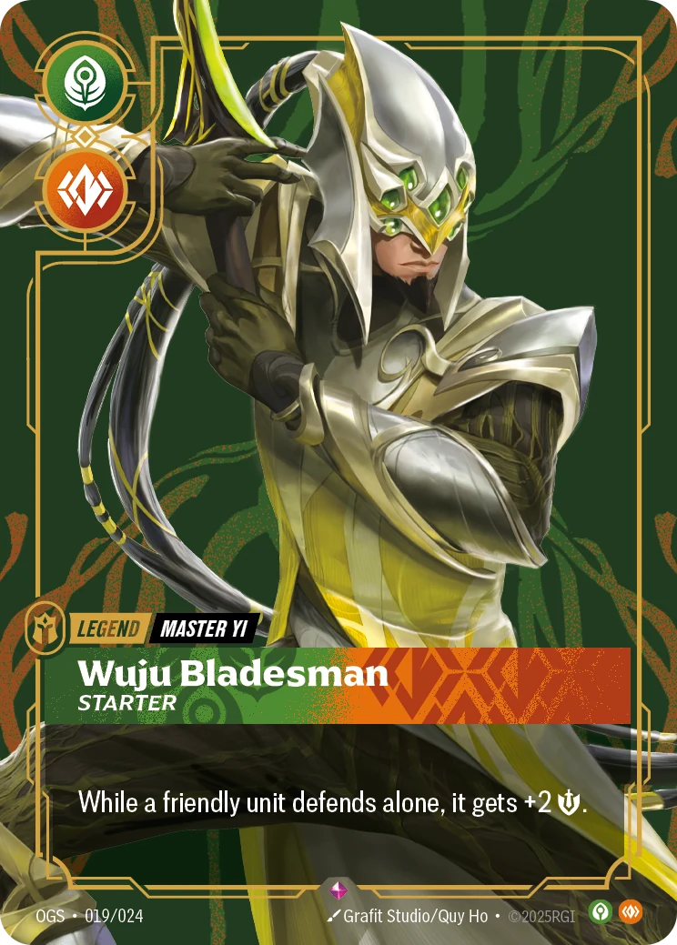 Master Yi - Wuju Bladesman (Metal) (Riftbound Organized Play Promotional Cards #19)
