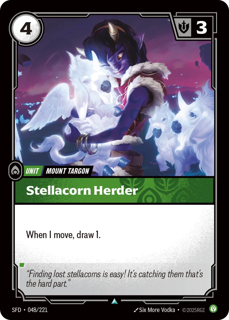 Stellacorn Herder (Riftbound Organized Play Promotional Cards #48)