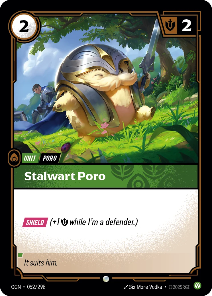 Stalwart Poro (Riftbound Organized Play Promotional Cards #52)
