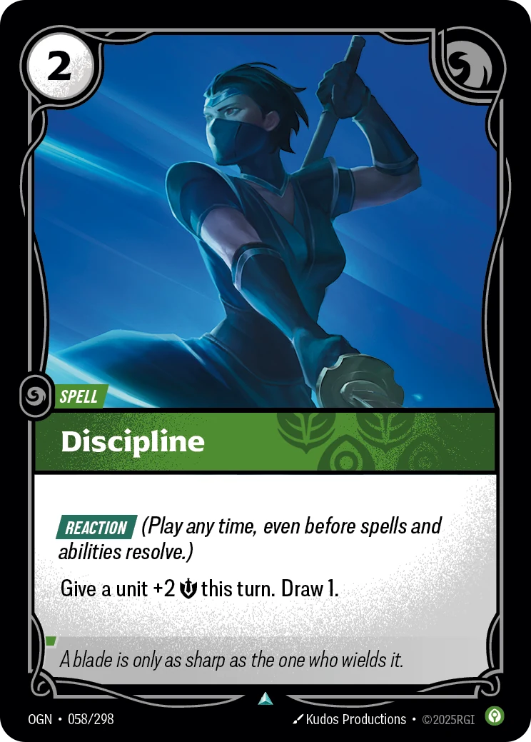 Discipline (Riftbound Organized Play Promotional Cards #58)
