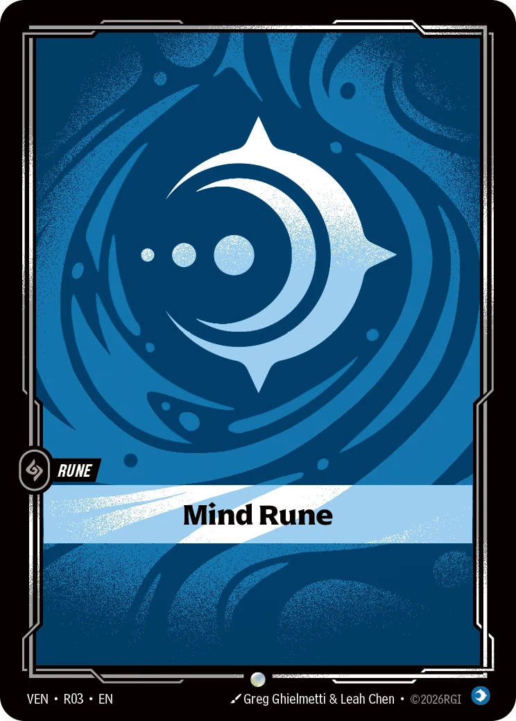 Mind Rune (Riftbound Organized Play Promotional Cards #3)