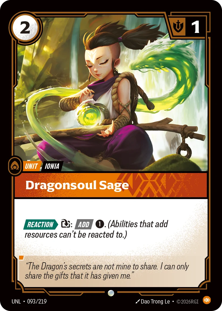 Dragonsoul Sage (Riftbound Organized Play Promotional Cards #93)