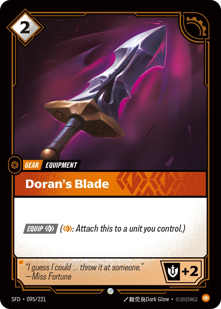 Doran's Blade (Riftbound Organized Play Promotional Cards #95)