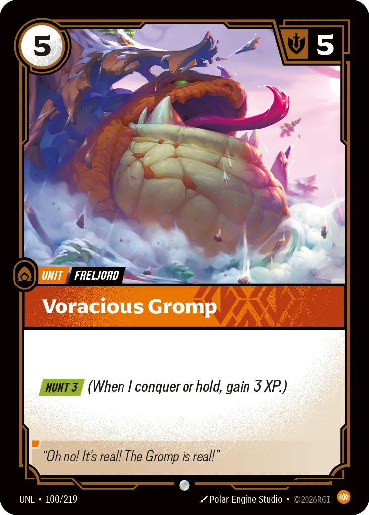 Voracious Gromp (Riftbound Organized Play Promotional Cards #100)