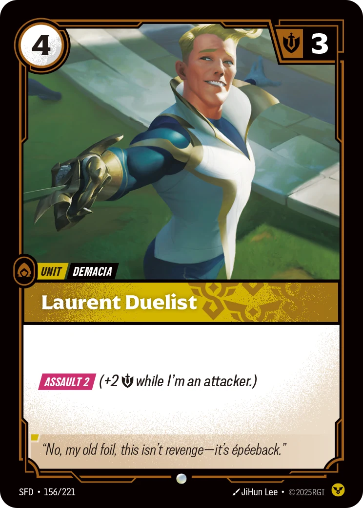 Laurent Duelist (Riftbound Organized Play Promotional Cards #156)